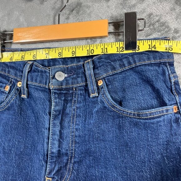 Levis Premium Lot 512 Big E Jeans Men's 32x30 Blue Denim Slim (Actual 30x28) - Picture 8 of 15